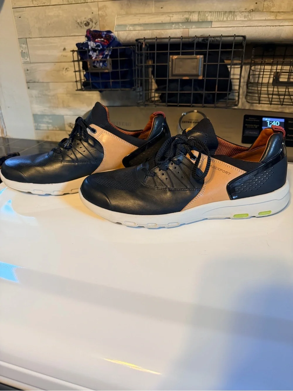 Rockport Let's Walk Men's Bungee Comfort Shoe sz 12 like new